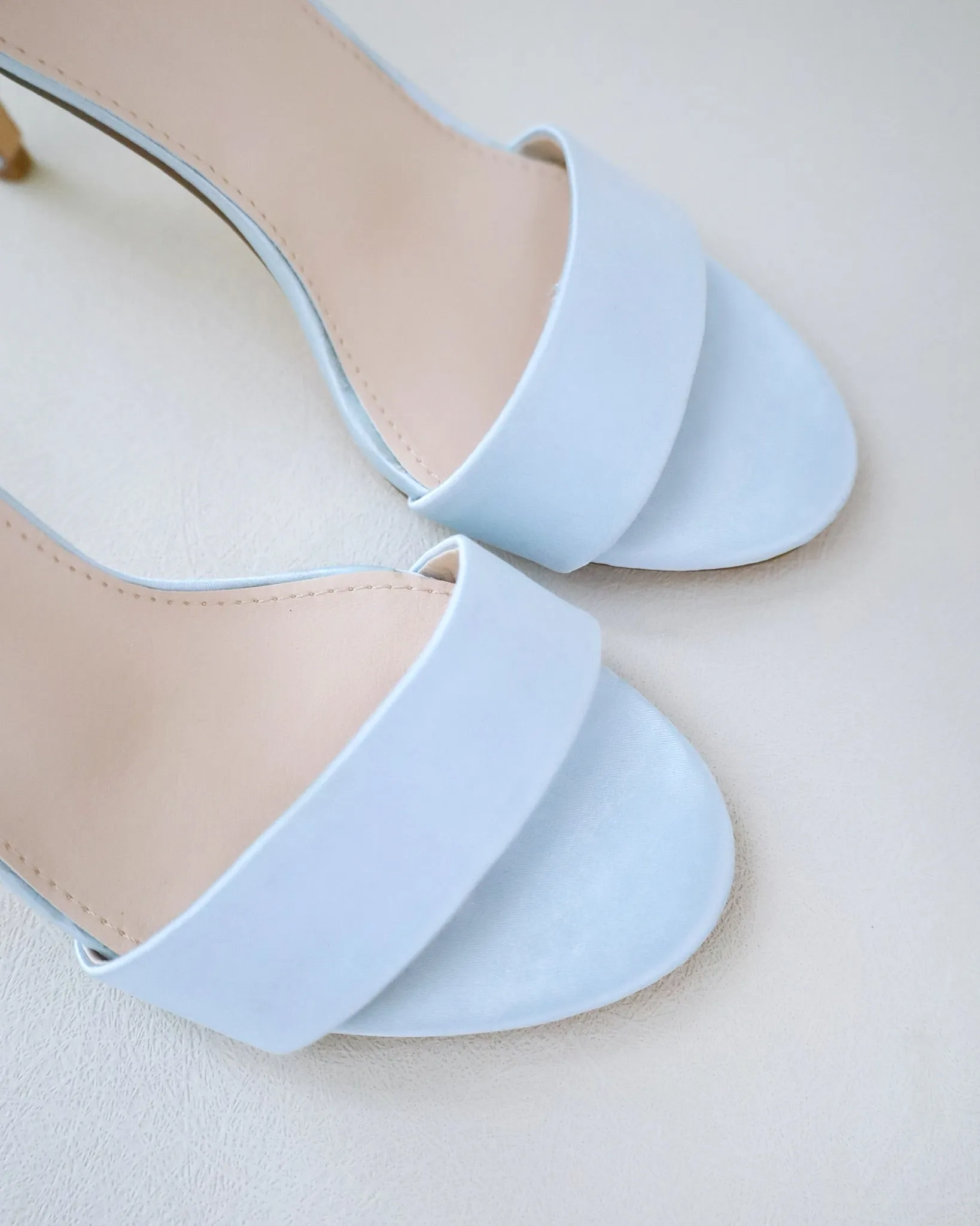 Satin High Heel Wedding Sandals