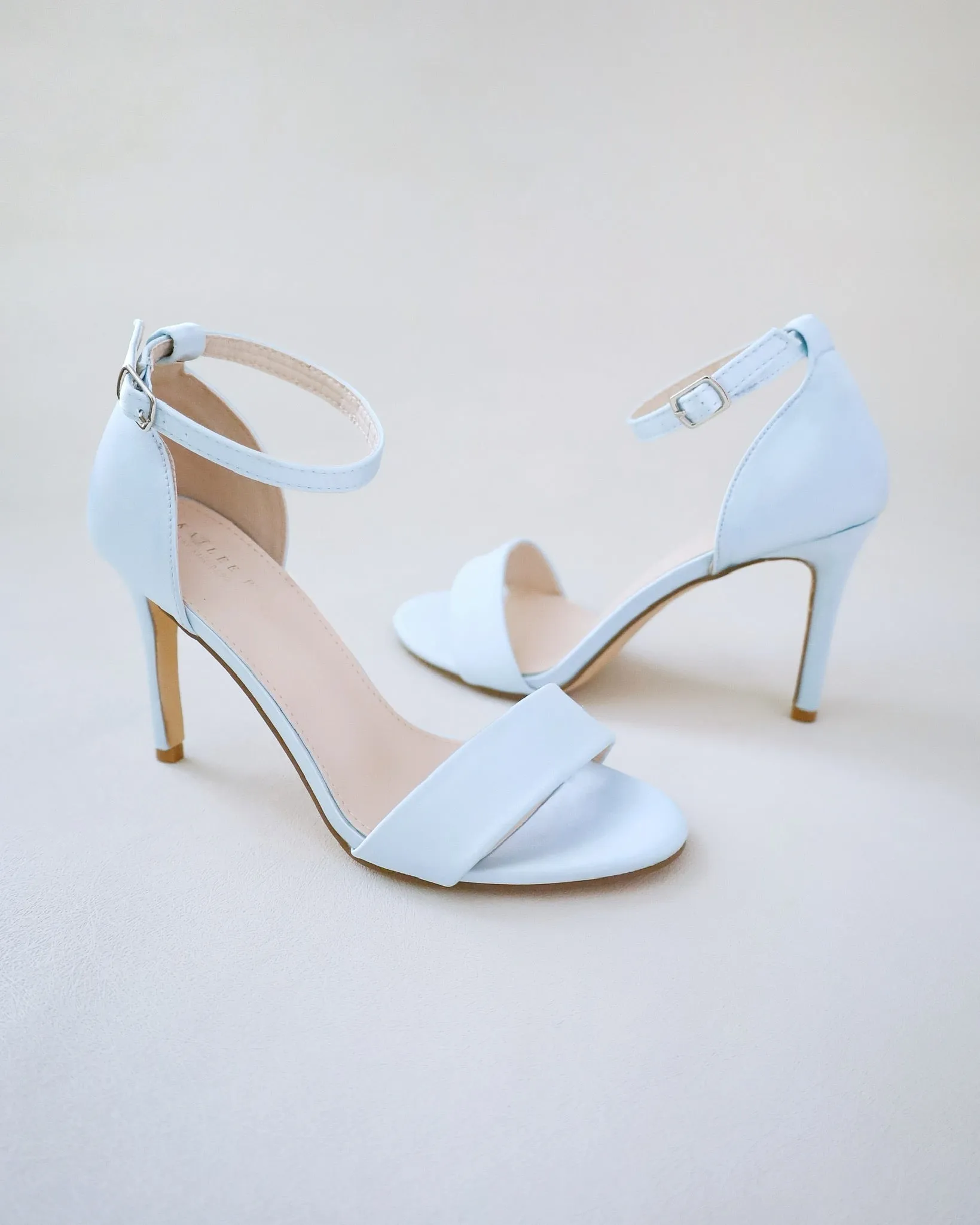 Satin High Heel Wedding Sandals
