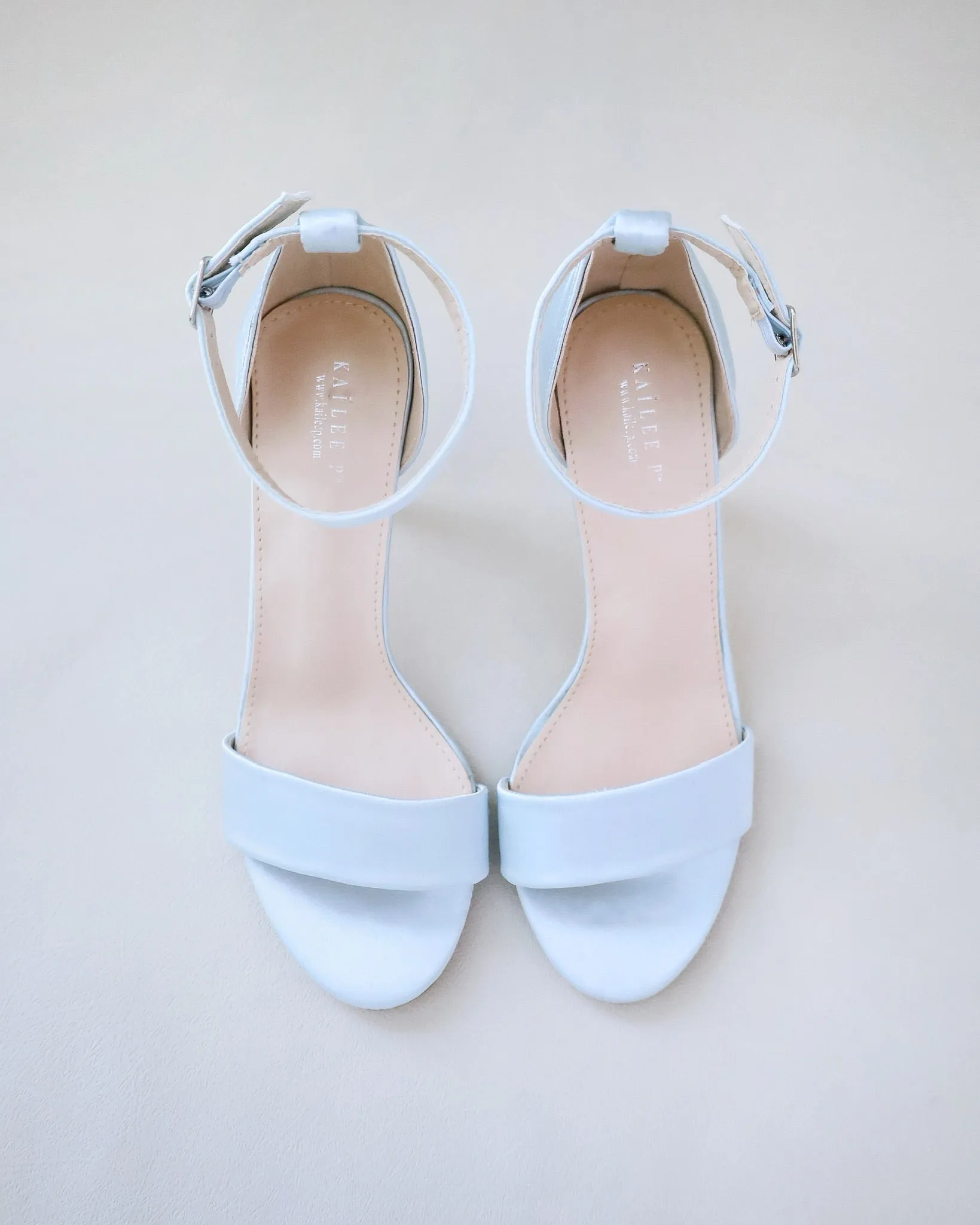 Satin High Heel Wedding Sandals