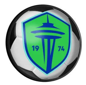 Seattle Sounders: Soccer - Round Slimline Lighted Wall Sign