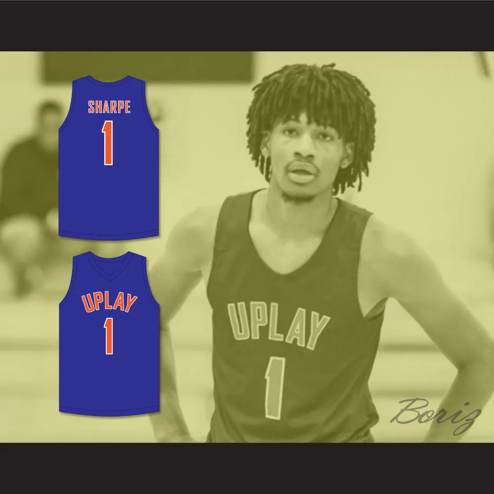 Shaedon Sharpe 1 UPLAY Canada AAU Blue Basketball Jersey 2