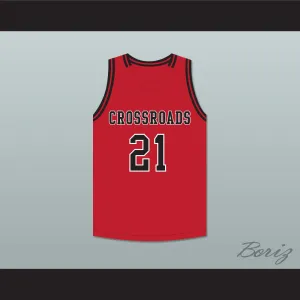 Shaqir O'Neal 21 Crossroads School Roadrunners Red Basketball Jersey 1