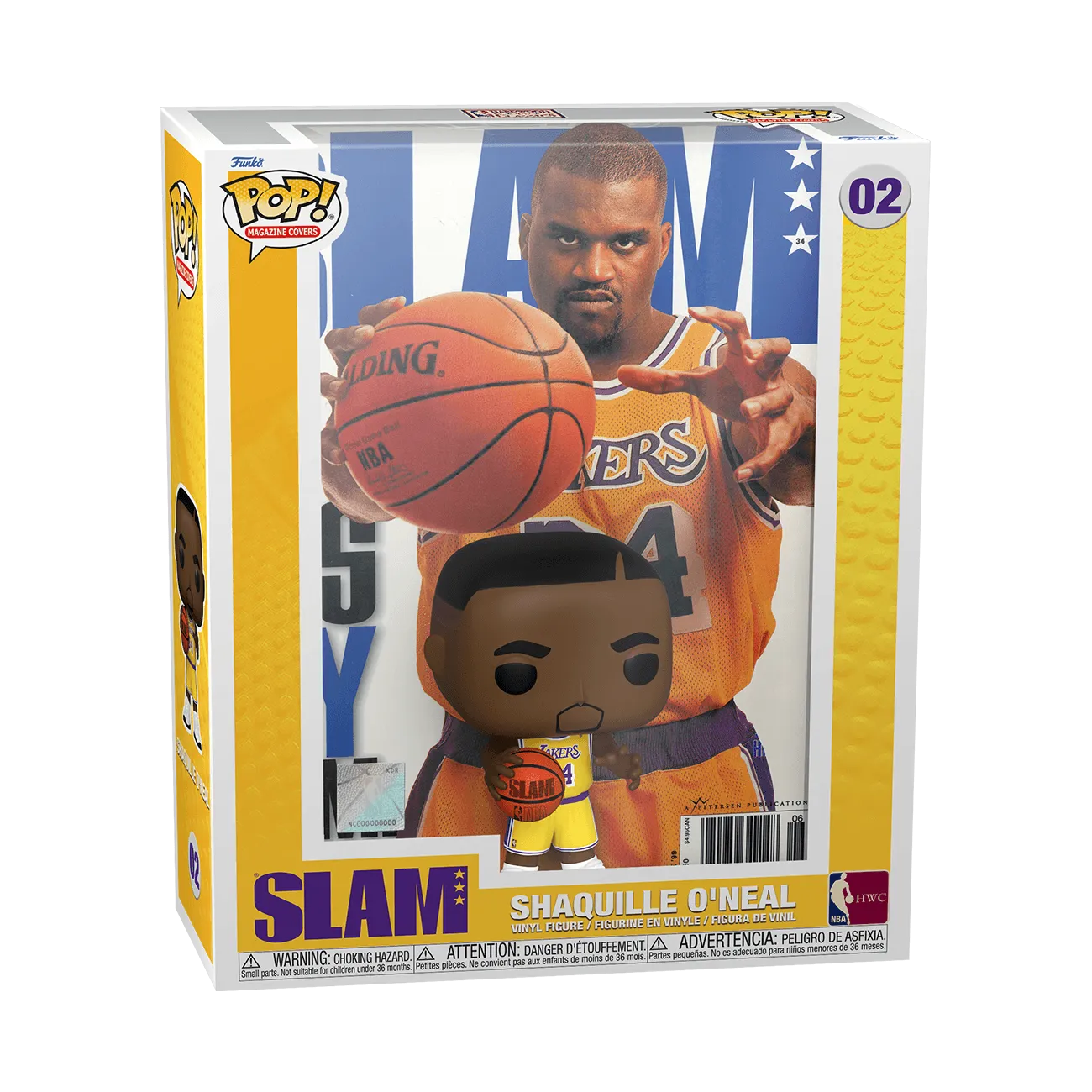 Shaquille O'Neal Los Angeles Lakers Funko Pop! SLAM Magazine Cover Figure Display
