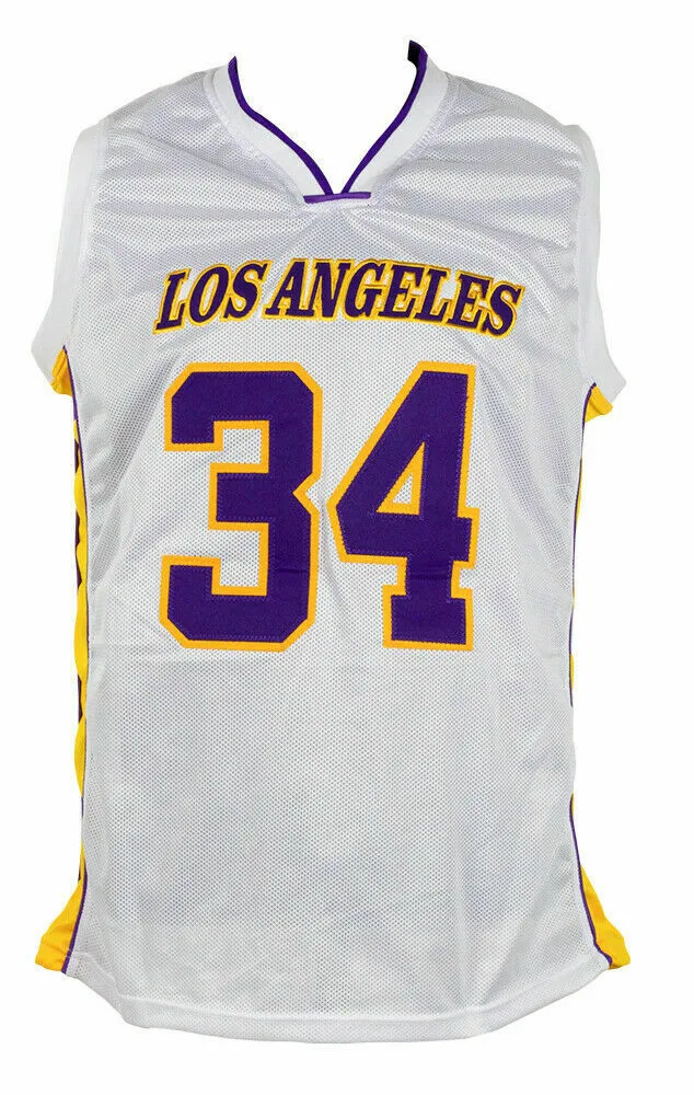 Shaquille O'Neal Signed Custom White Pro Style Basketball Jersey JSA ITP