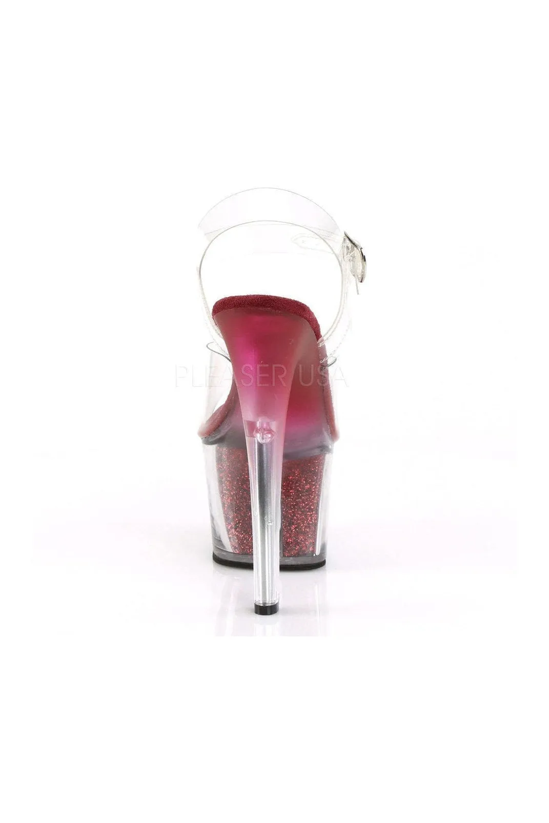 SKY-308G-T Platform Sandal  | Clear Vinyl