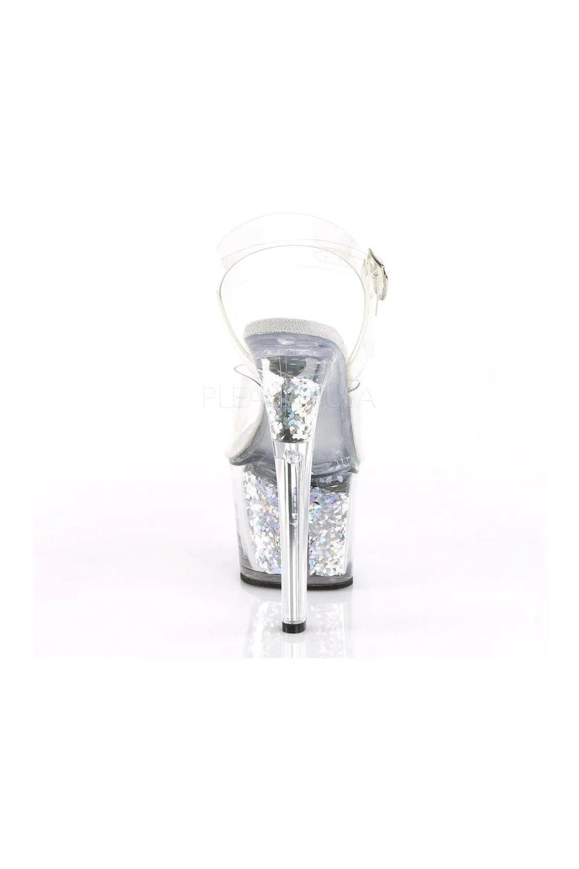 SKY-308GF Platform Sandal  | Clear Vinyl