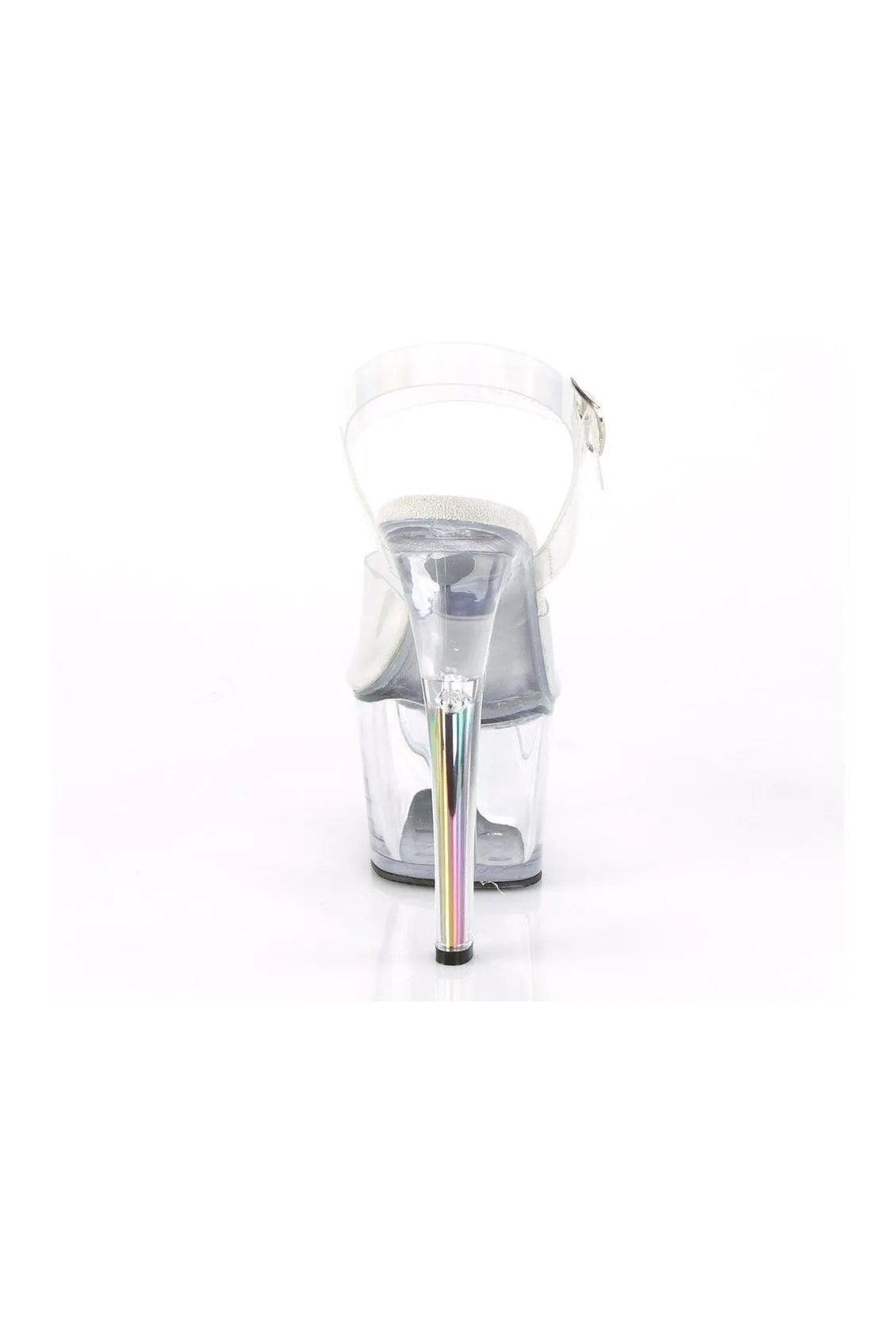 SKY-308N-RBH Exotic Sandal | Clear Vinyl