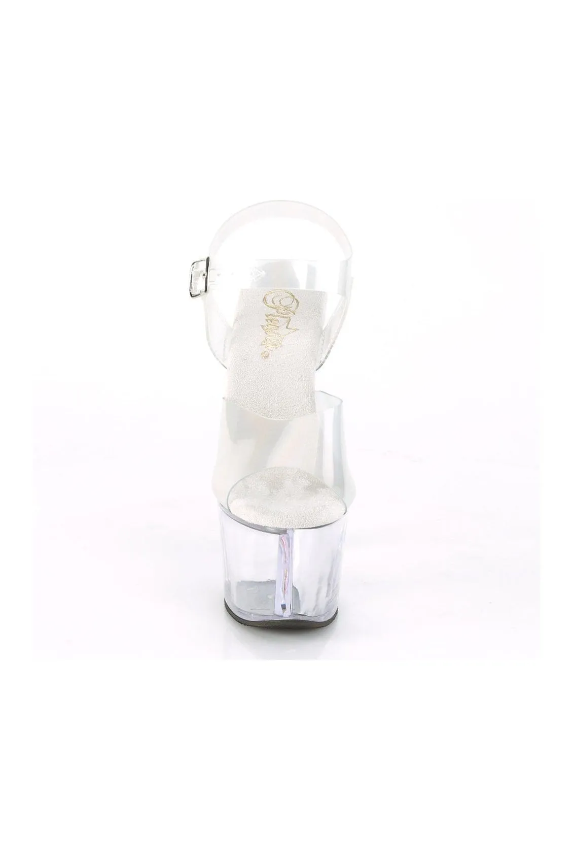 SKY-308N-RBH Exotic Sandal | Clear Vinyl