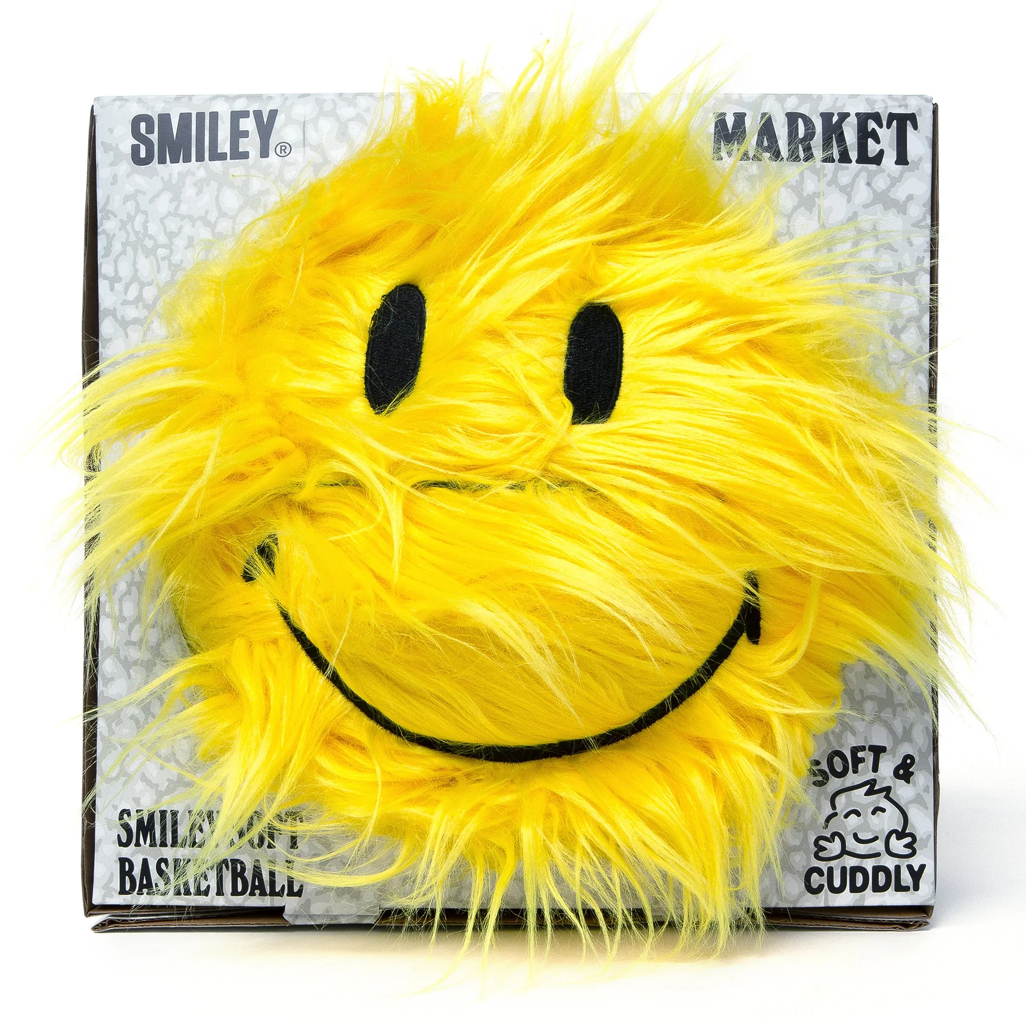 SMILEY SHAGGY PLUSH BASKETBALL