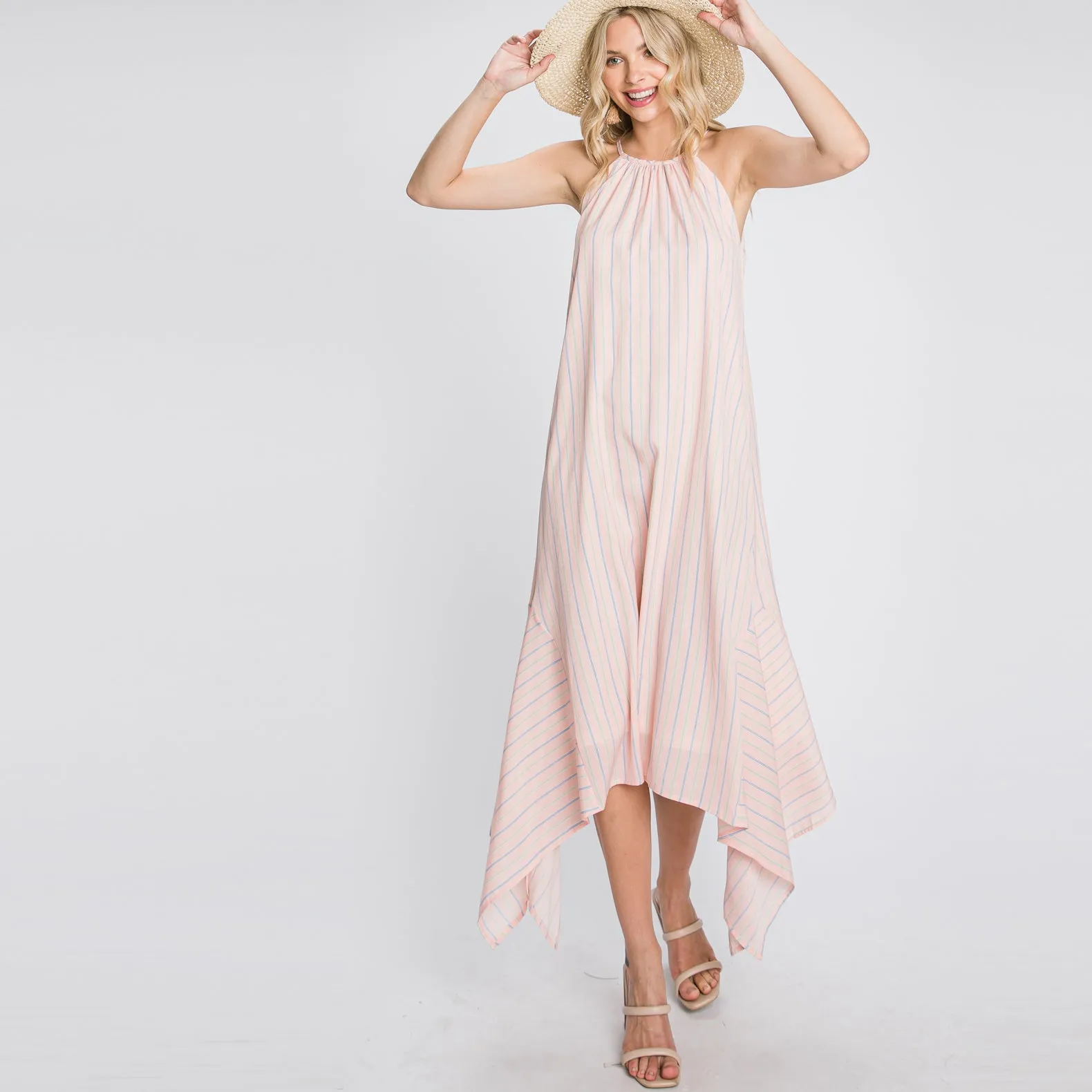 Soft Embrace Pin Stripe Dress