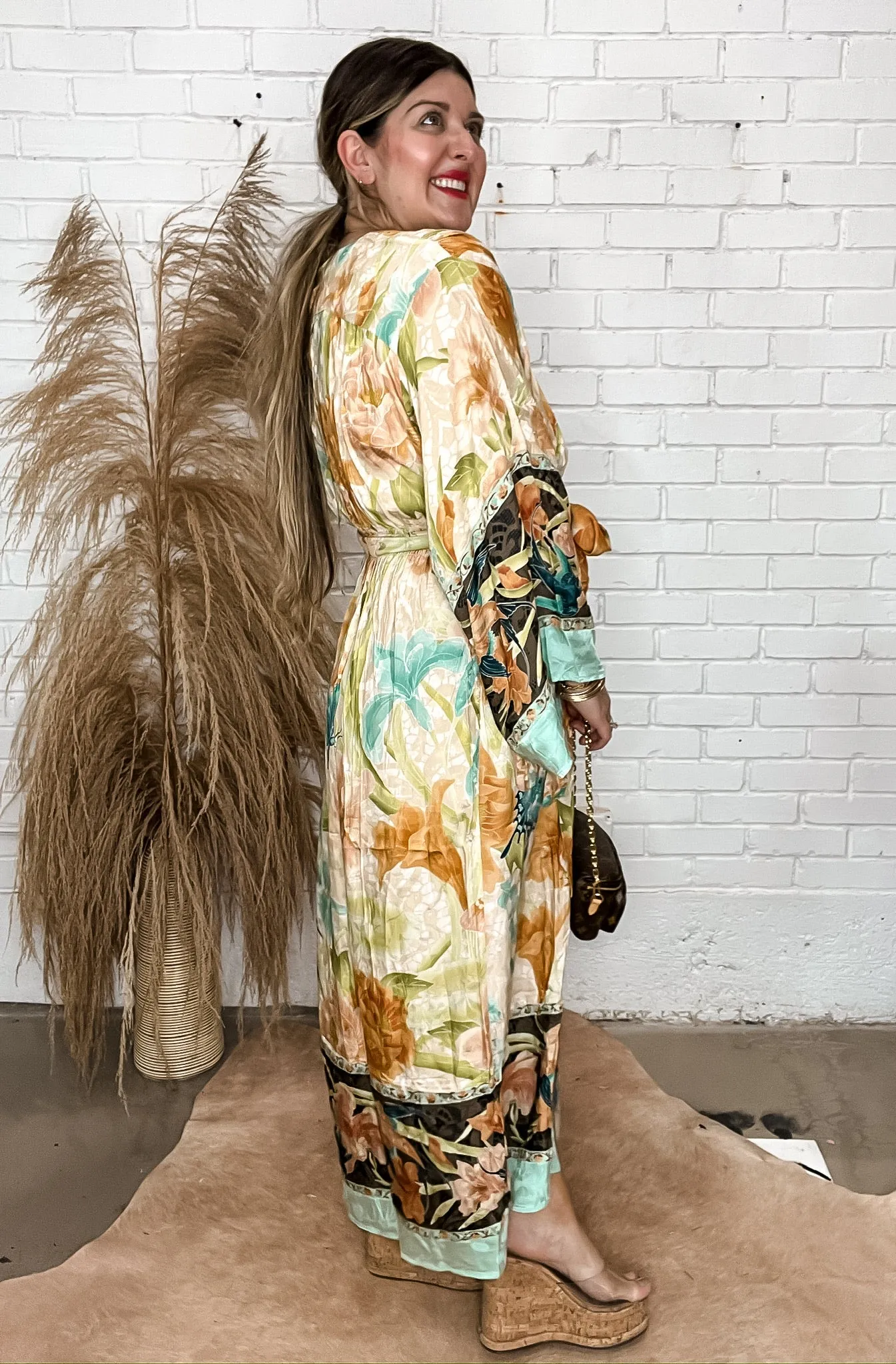 {Spell} Painter's Garden Gown - Seafoam