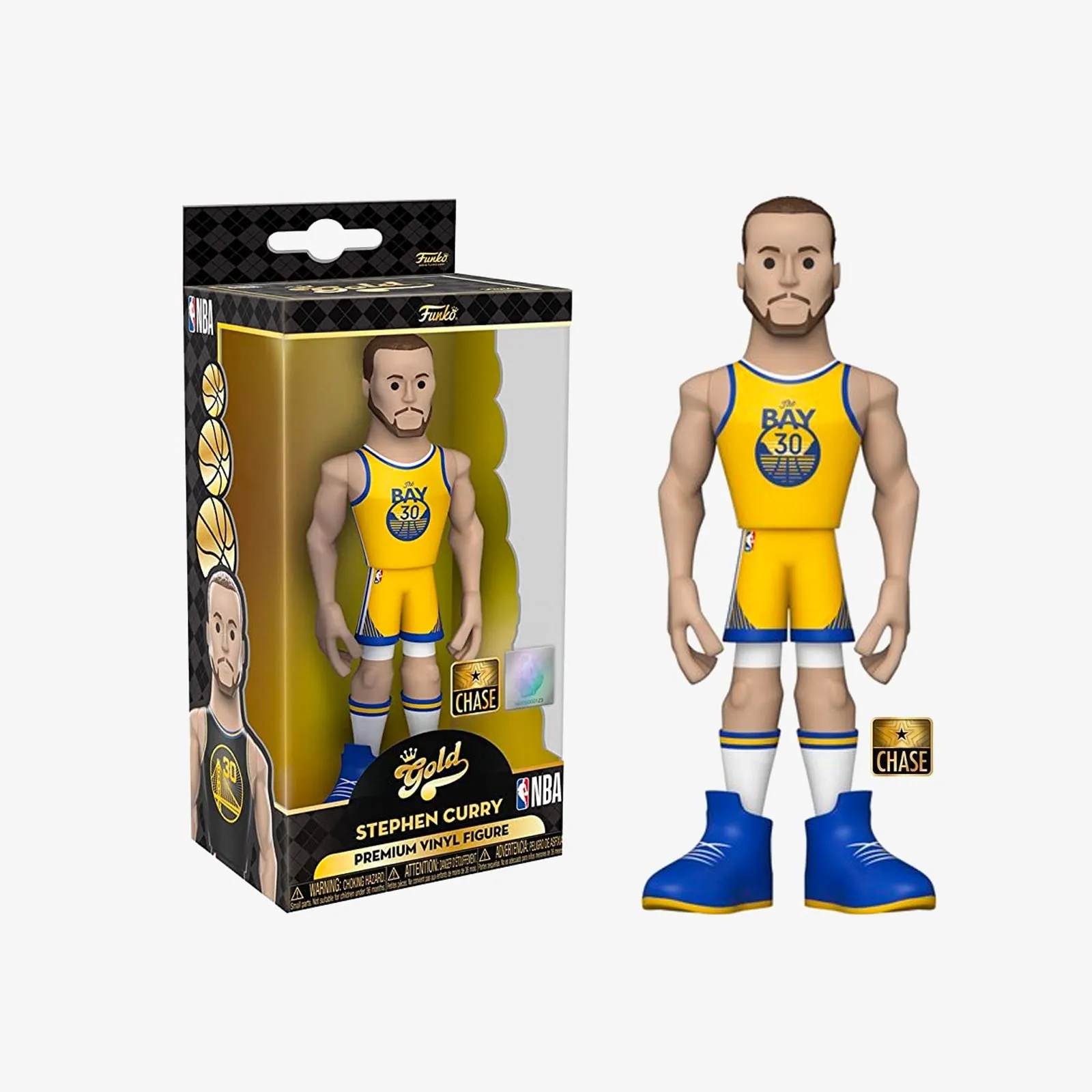 Stephen Curry Golden State Warriors City Edition Mixtape NBA 5" Vinyl Gold