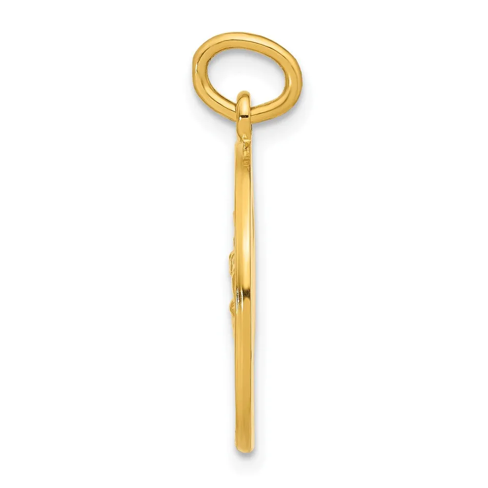 Sterling Silver 24k Gold-plated Basketball St. Christopher Medal Pendant