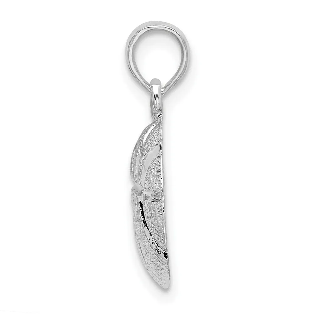 Sterling Silver Polished Basketball Pendant