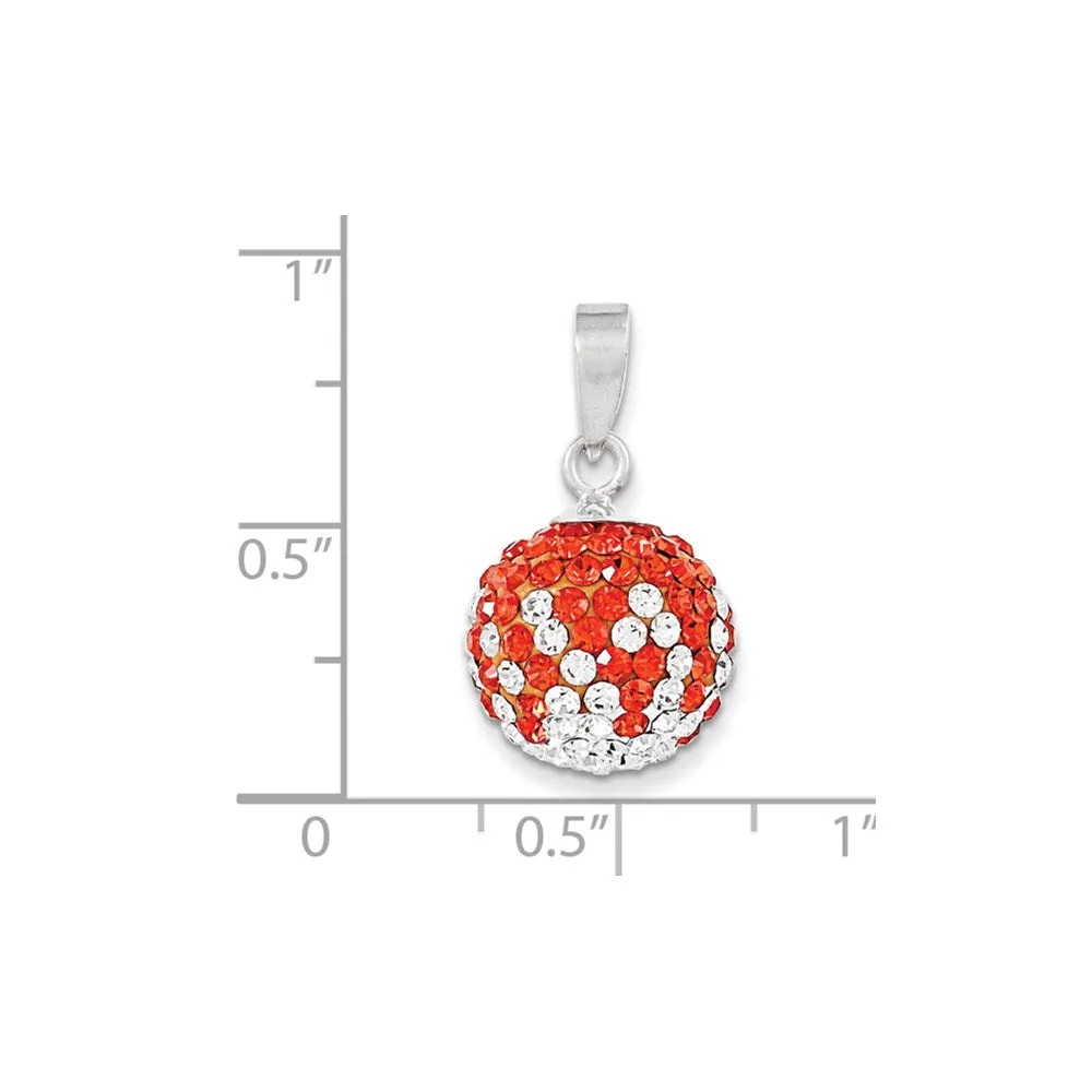 Sterling Silver Swarovski Elements Ball Pendant