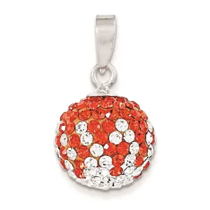 Sterling Silver Swarovski Elements Ball Pendant