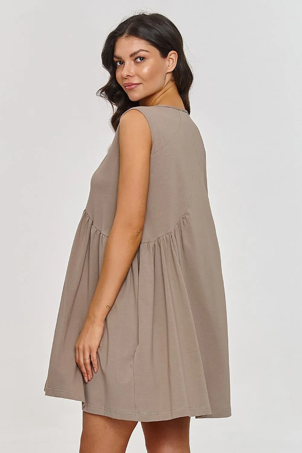 Sweetheart Neckline Trapeze Dress