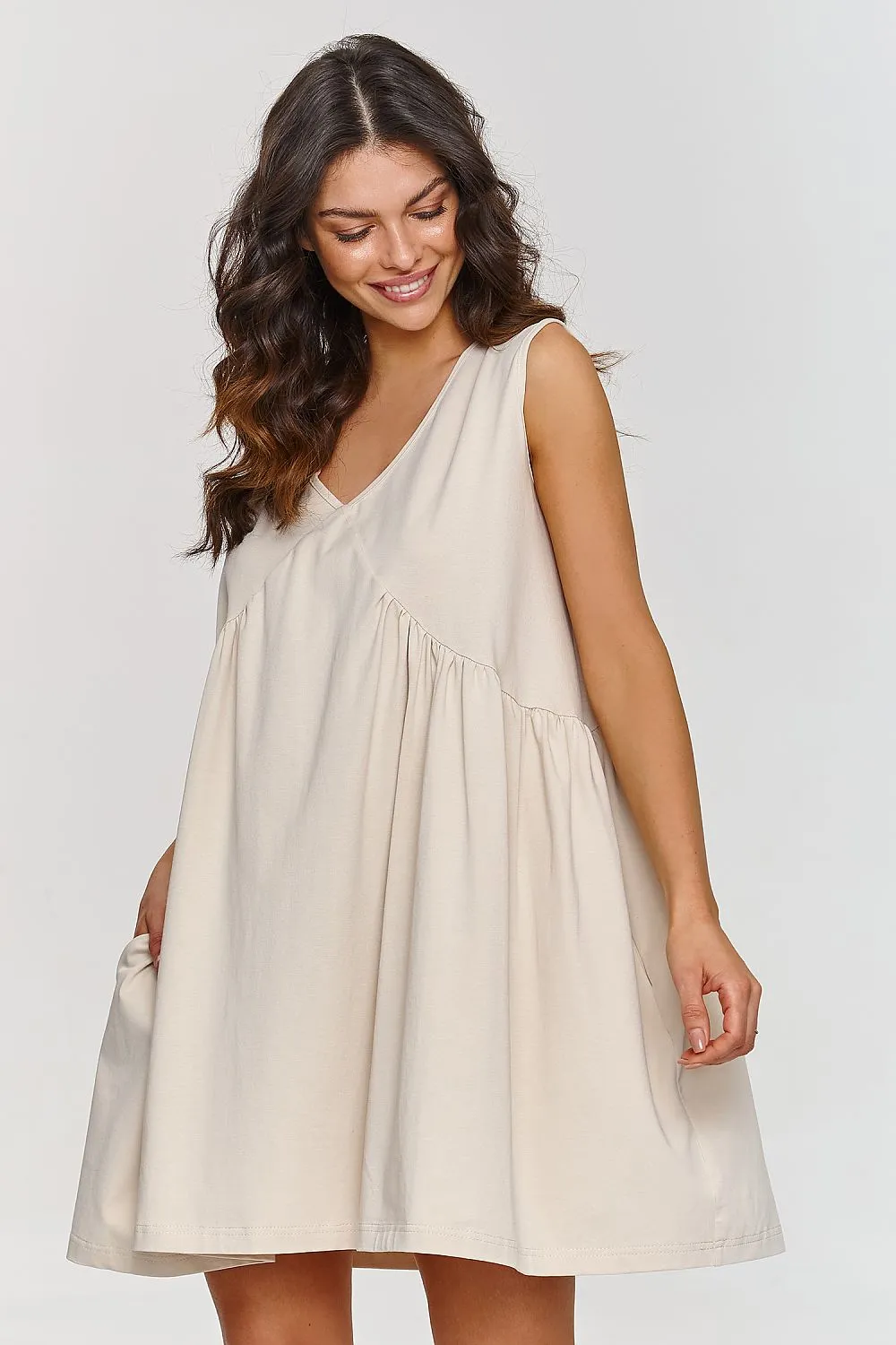 Sweetheart Neckline Trapeze Dress