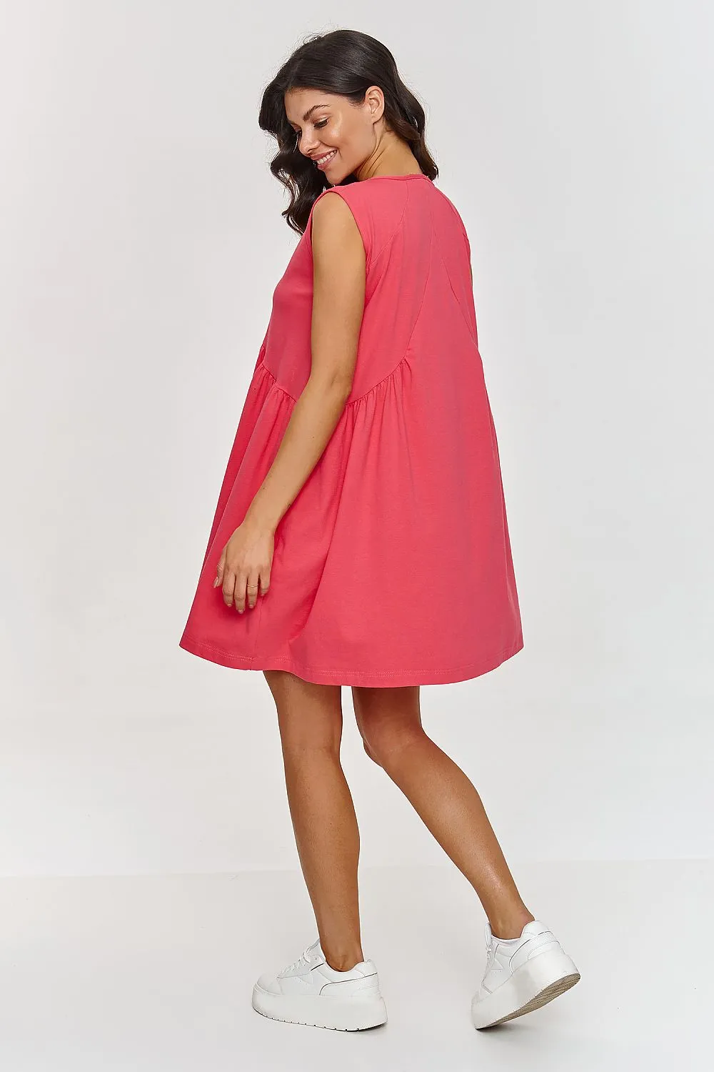 Sweetheart Neckline Trapeze Dress