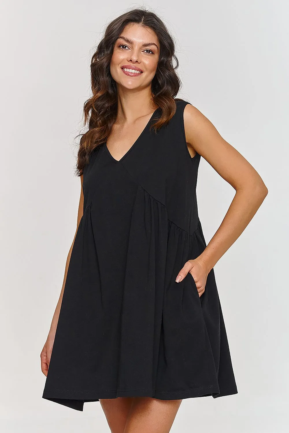 Sweetheart Neckline Trapeze Dress