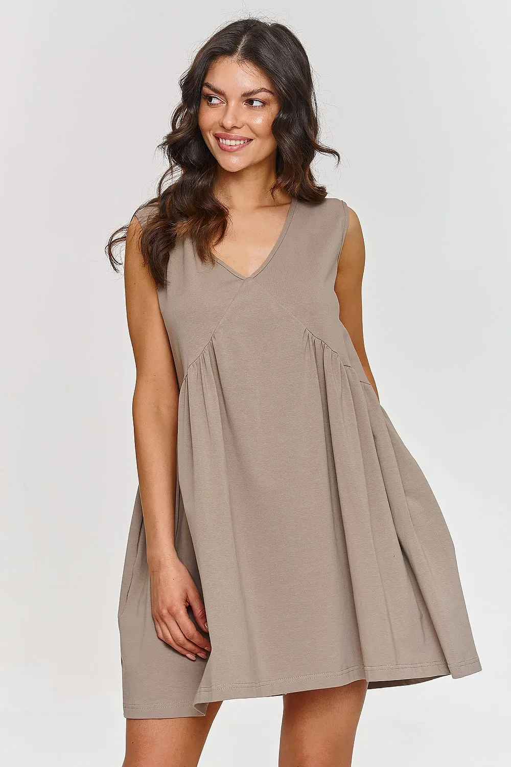 Sweetheart Neckline Trapeze Dress