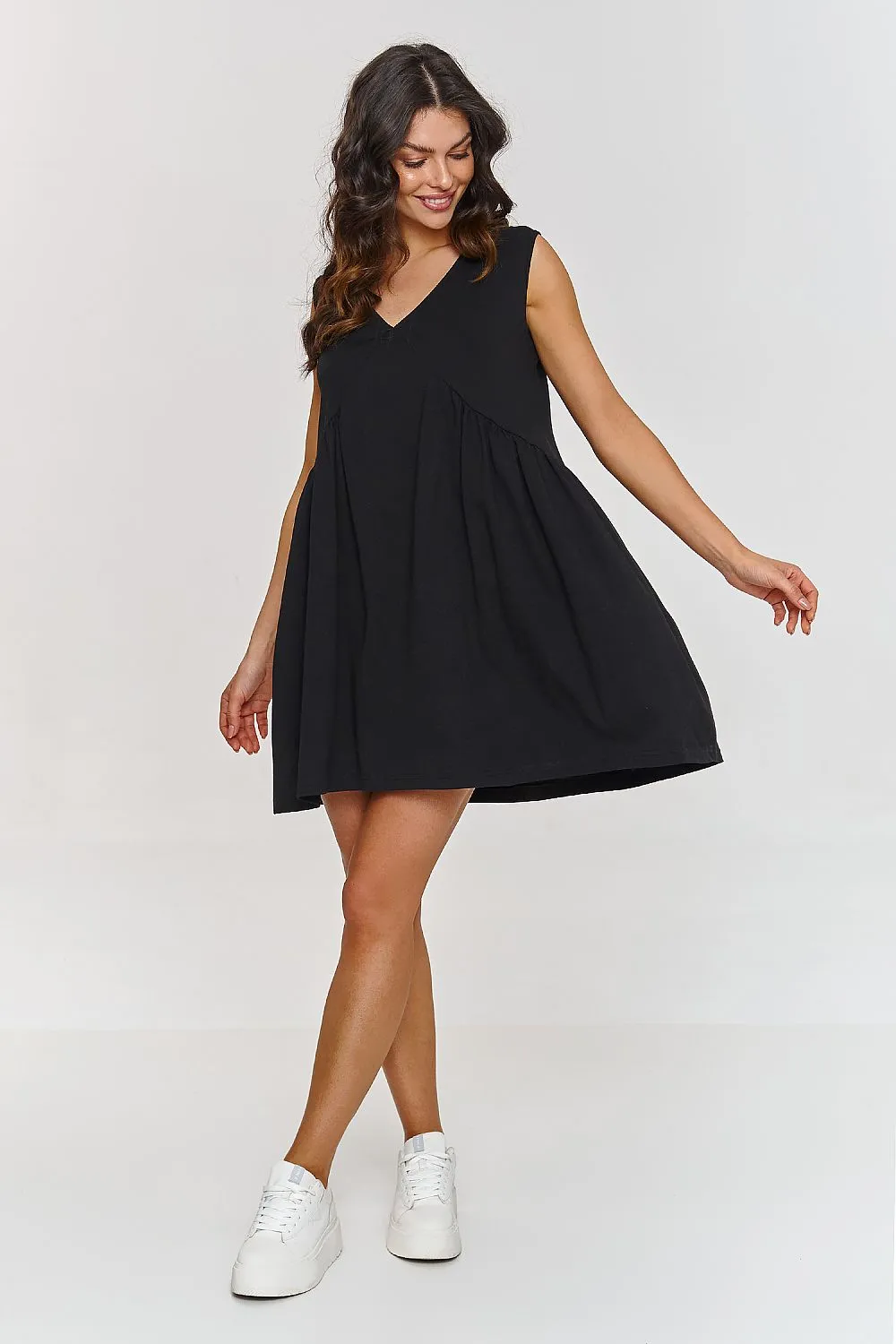 Sweetheart Neckline Trapeze Dress
