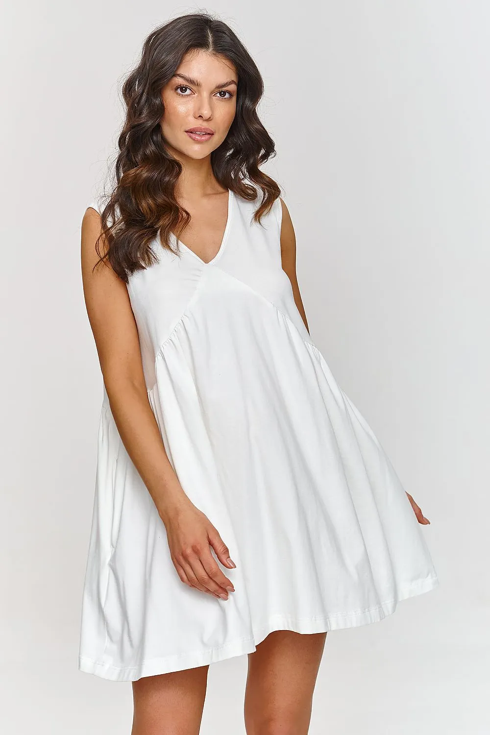 Sweetheart Neckline Trapeze Dress