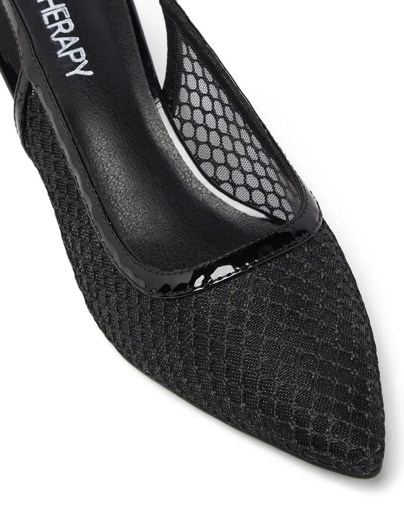 Therapy Shoes Bentleyy Mesh Low Heel Sling Back Pumps.