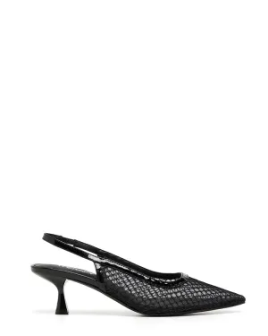 Therapy Shoes Bentleyy Mesh Low Heel Sling Back Pumps.