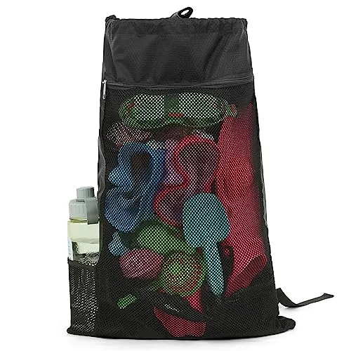 Travel Backpack, Scuba Diving Gear Bag for Snorkel Equipment, Snorkel Bag Backpack for Mask, Fins, Swimming Gear, Beach and Sports Equipment (13.38" x 10.23" inch)