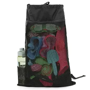 Travel Backpack, Scuba Diving Gear Bag for Snorkel Equipment, Snorkel Bag Backpack for Mask, Fins, Swimming Gear, Beach and Sports Equipment (13.38" x 10.23" inch)
