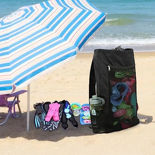 Travel Backpack, Scuba Diving Gear Bag for Snorkel Equipment, Snorkel Bag Backpack for Mask, Fins, Swimming Gear, Beach and Sports Equipment (13.38" x 10.23" inch)