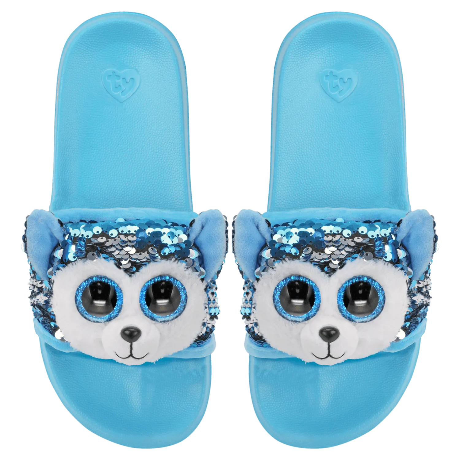 Ty Reversible Sequin Slides - Slush the Husky