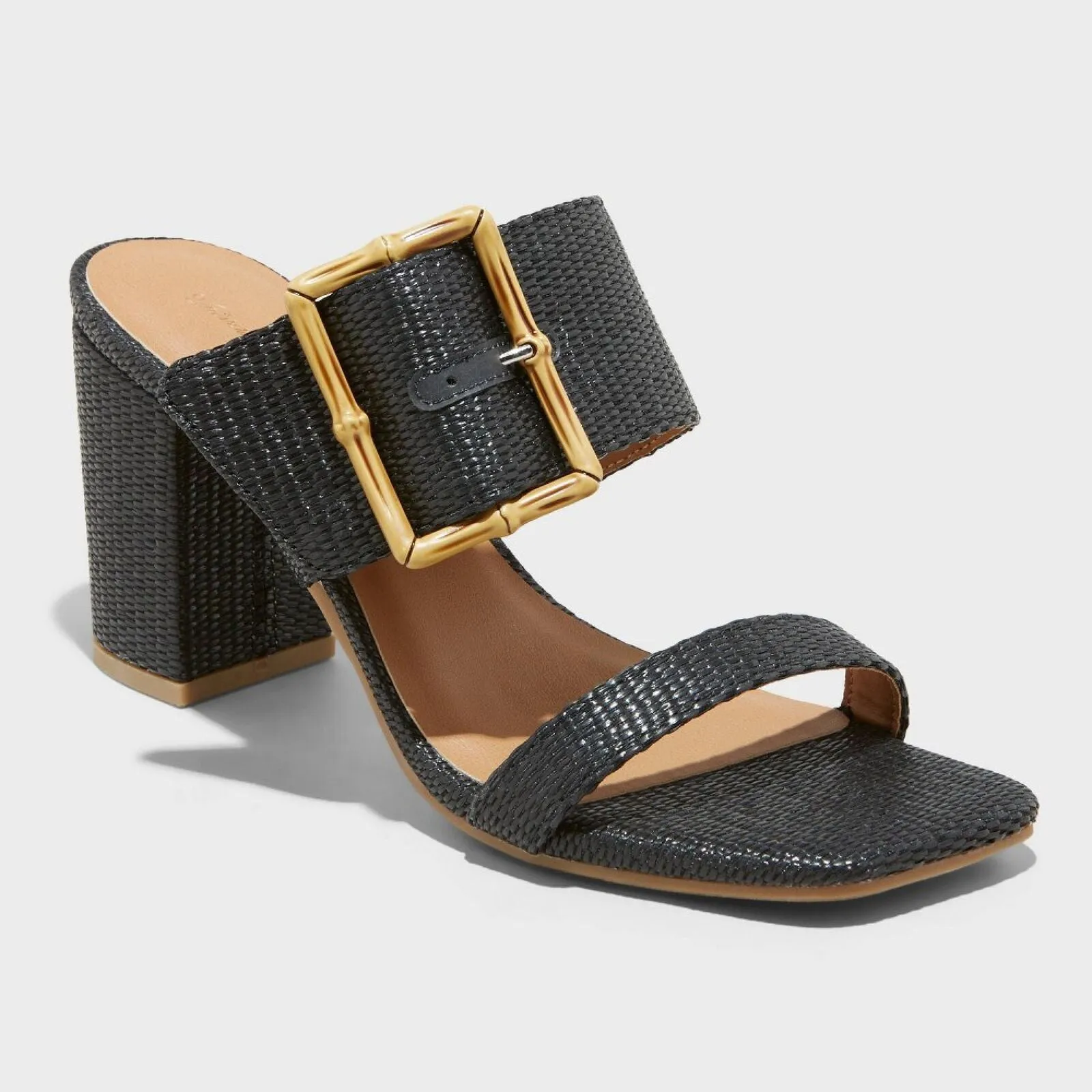 Universal Thread Women's Bristol Mule Heels 89530654 Black 6.5M
