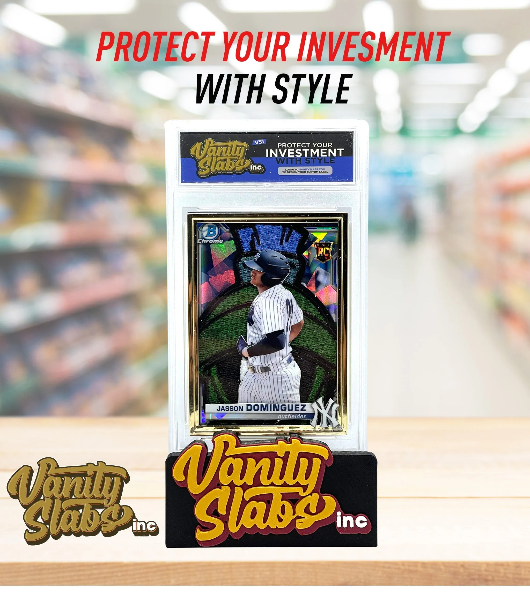 Vanity Slabs Holder 100pt Thickness for Standard Size Trading Cards for Baseball Football Hockey Basketball Cards