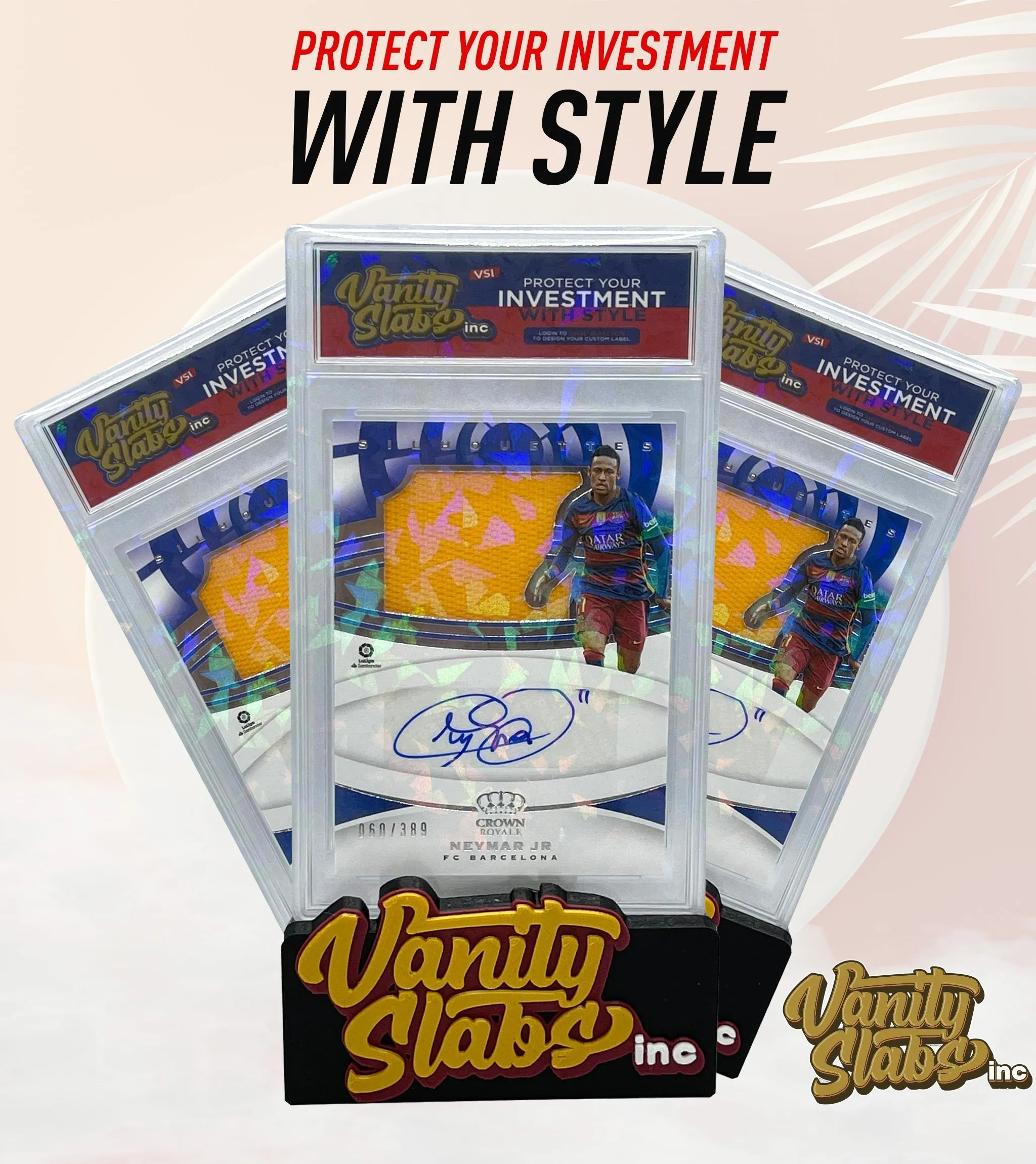 Vanity Slabs Holder 100pt Thickness for Standard Size Trading Cards for Baseball Football Hockey Basketball Cards
