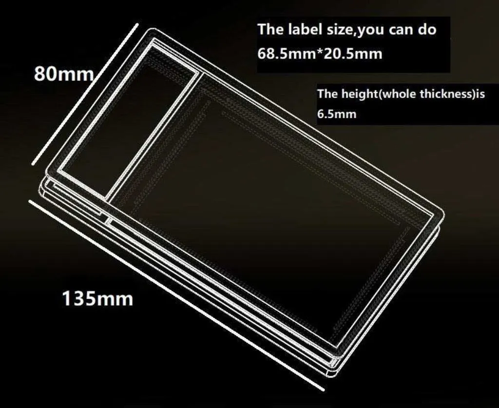 Vanity Slabs Holder 100pt Thickness for Standard Size Trading Cards for Baseball Football Hockey Basketball Cards