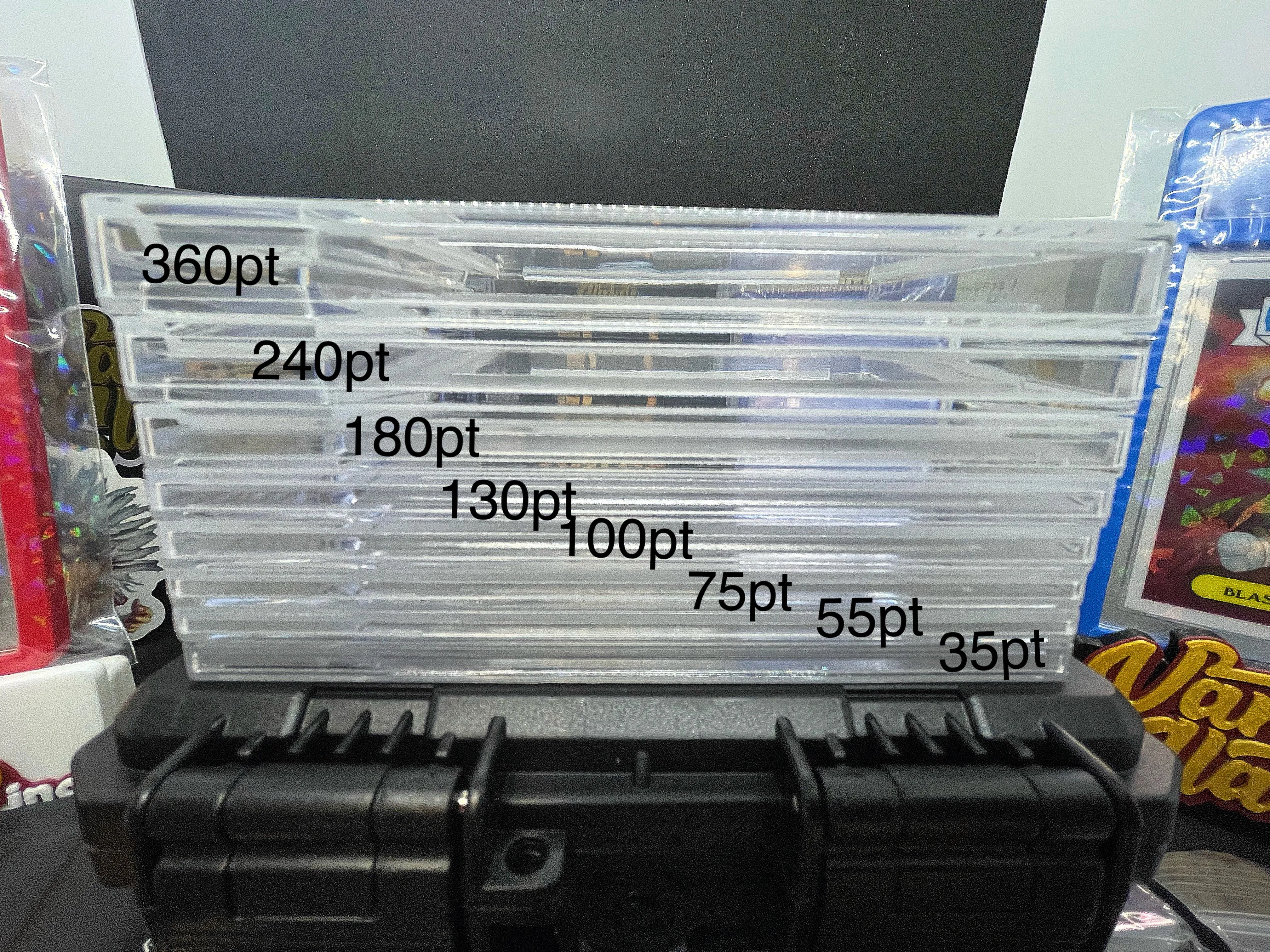 Vanity Slabs Holder 180pt Thickness for Extra Thick RPA Cards Empty Slab for Very Thick Trading Cards for Baseball Football Hockey Basketball Cards