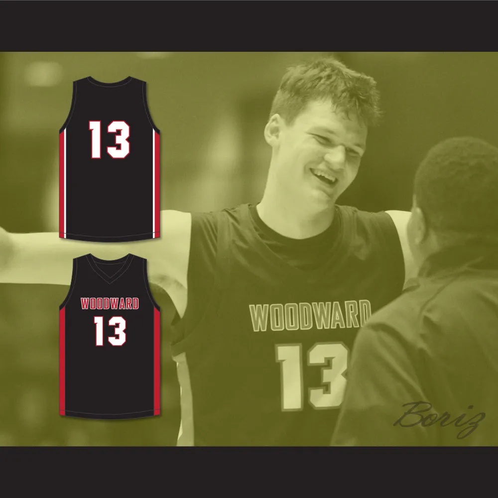 Walker Kessler 13 Woodward Academy War Eagles Black Basketball Jersey 1