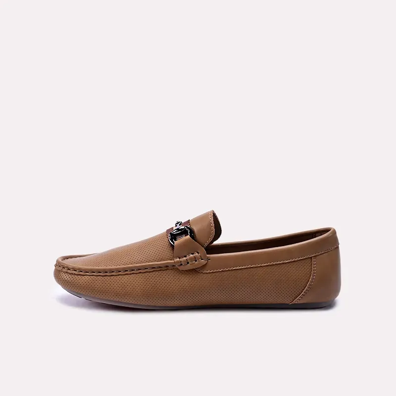 Wallace Mustard Perforated Horsebit Loafers 0130857