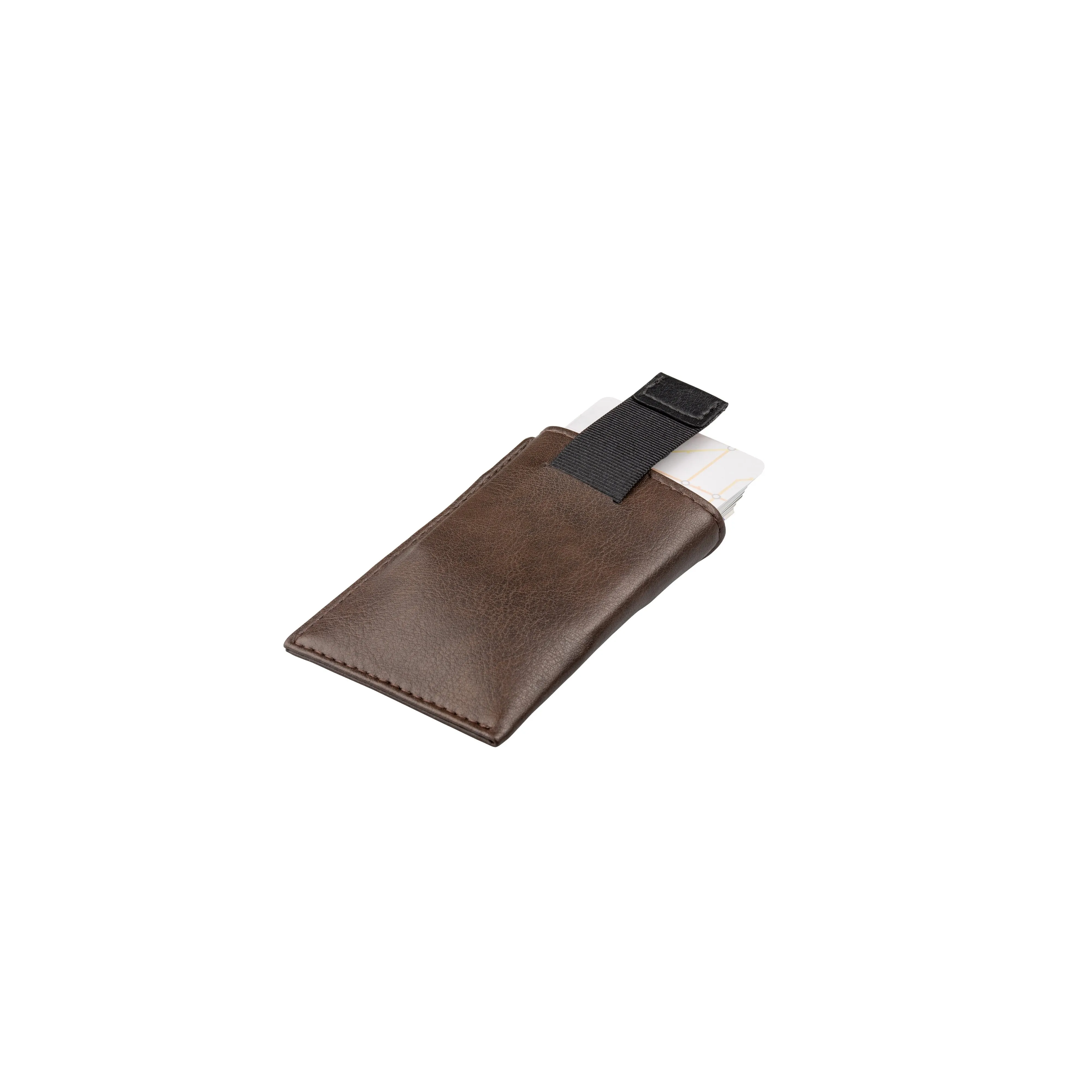 Wallet Vegan Card Holder Brown / Black