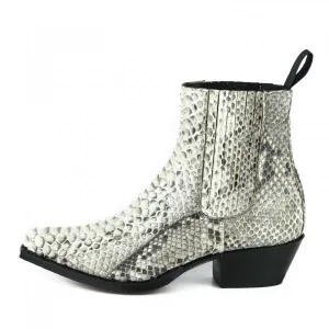 White Urban and Exotic Handmade Women's Boots or Ankle Boots 2496