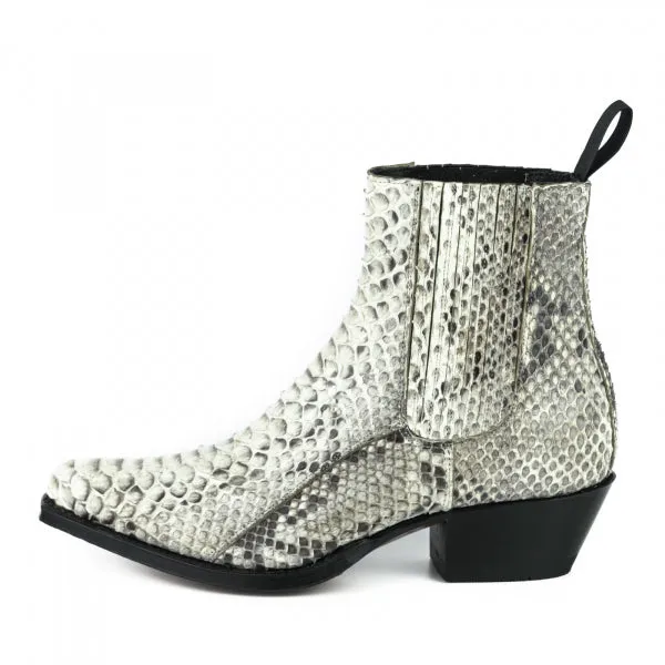 White Urban and Exotic Handmade Women's Boots or Ankle Boots 2496
