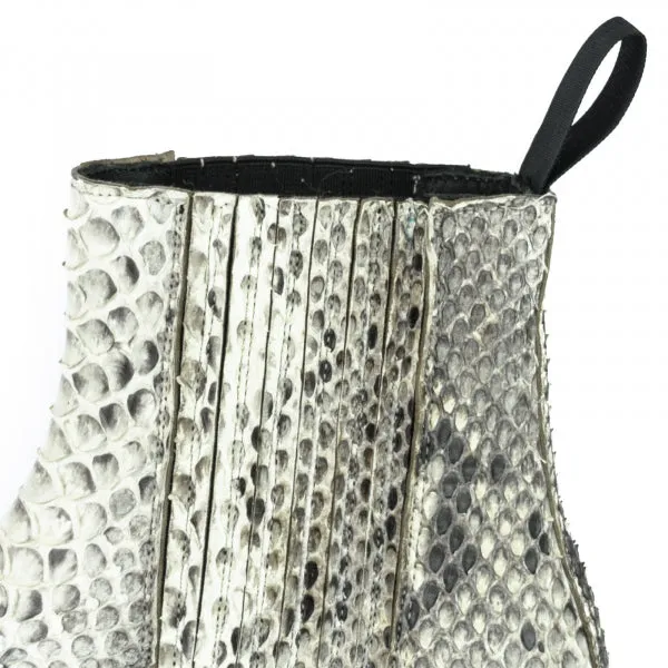 White Urban and Exotic Handmade Women's Boots or Ankle Boots 2496