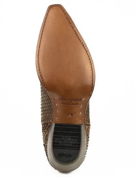 Women's Boots or Ankle Boots Handcrafted Urban and Exotic Brown Brown 2496