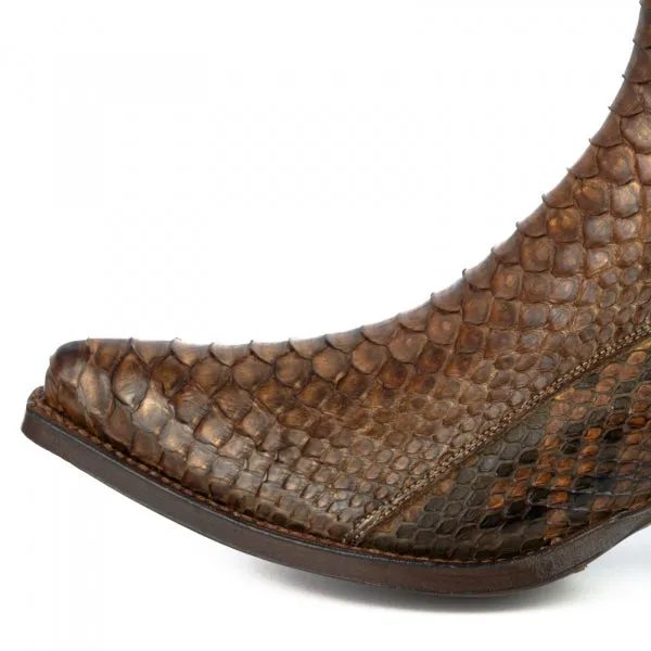 Women's Boots or Ankle Boots Handcrafted Urban and Exotic Brown Brown 2496