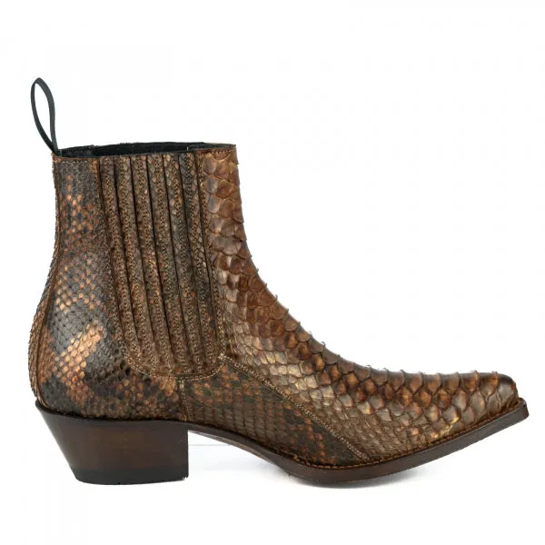Women's Boots or Ankle Boots Handcrafted Urban and Exotic Brown Brown 2496