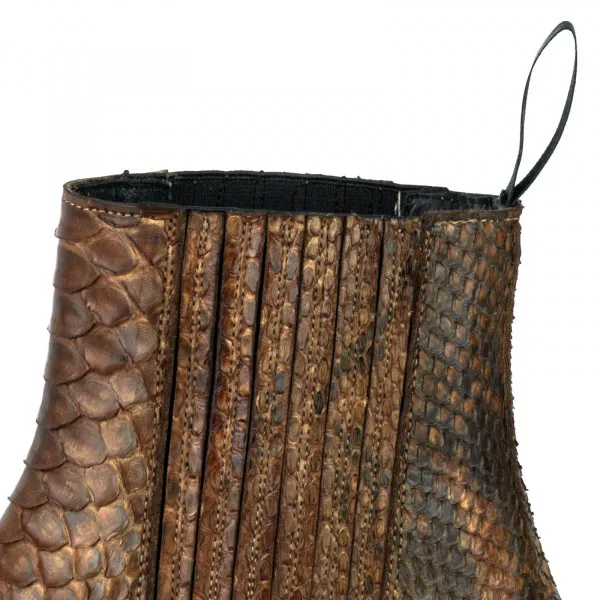 Women's Boots or Ankle Boots Handcrafted Urban and Exotic Brown Brown 2496