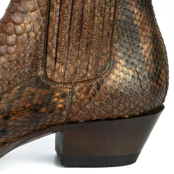 Women's Boots or Ankle Boots Handcrafted Urban and Exotic Brown Brown 2496