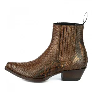Women's Boots or Ankle Boots Handcrafted Urban and Exotic Brown Brown 2496